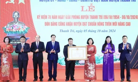 Hà Nội: Huyện Thanh Trì còn một tiêu chí để lên quận