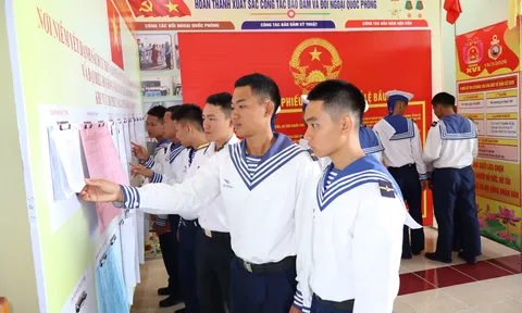 Cán bộ, chiến sĩ Lữ đoàn 189 vững vàng, bản lĩnh nơi biển sâu và trách nhiệm trước ngày hội lớn của đất nước