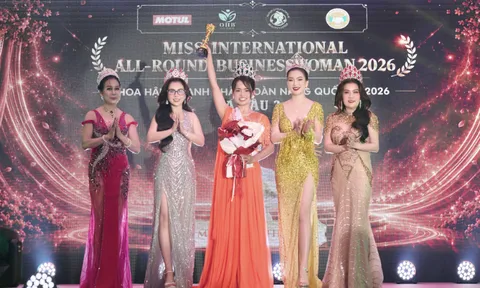 Doanh nhân Nguyễn Thị Ánh đạt danh vị Á hậu 3 Hoa hậu doanh nhân toàn năng quốc tế 2026
