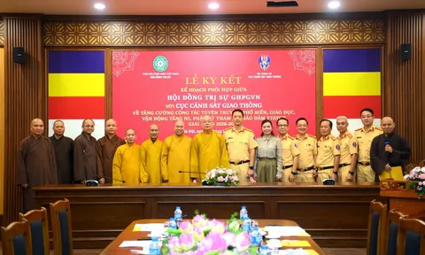 Lan tỏa văn hóa giao thông an toàn trong cộng đồng Phật giáo
