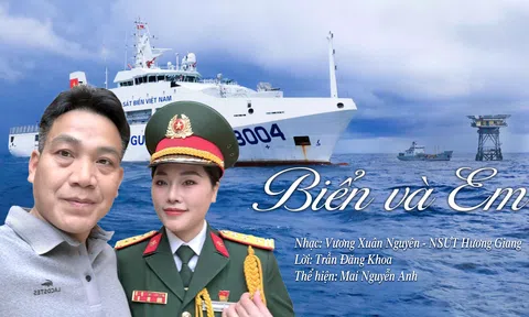 Biển và Em: Sáng tác mới của NSƯT Hương Giang và Nhà báo Vương Xuân Nguyên