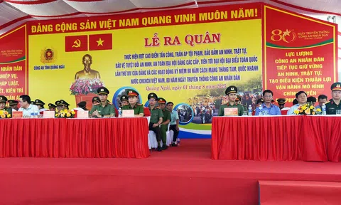 Quảng Ngãi: Ra quân thực hiện đợt cao điểm tấn công, trấn áp tội phạm