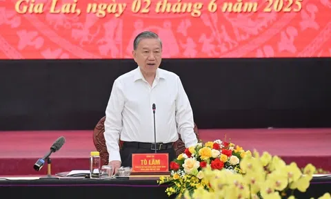 Tổng Bí thư Tô Lâm: Tỉnh Gia Lai- Bình Định sau sáp nhập sẽ phát triển năng động, hiện đại, giàu bản sắc và thực sự vì nhân dân