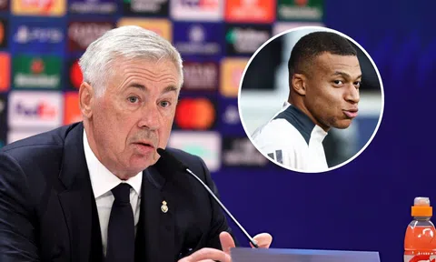 Ancelotti báo tin không thể vui hơn về Mbappe trước thềm đấu Lille