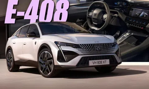 Peugeot E-408 ra mắt: Ngang cỡ VinFast VF 7, phạm vi hoạt động hơn 450 km