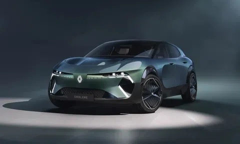 Vén màn Renault Embleme Concept: Xe gia đình siêu thân thiện với môi trường