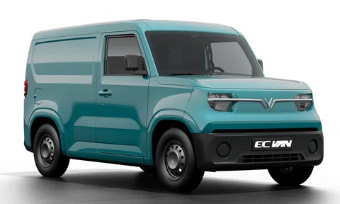 Xe điện chở hàng VinFast EC Van ra mắt: Tải trọng trên 600 kg, chạy tối đa 150 km/sạc