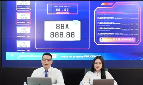 Kết thúc đấu giá, biển số siêu đẹp 88A-888.88 được trả hơn 21 tỷ đồng