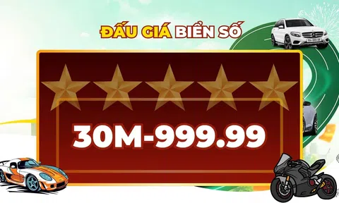Biển số 30M-999.99 được chốt giá hơn 9 tỷ, đắt hơn cả siêu xe!