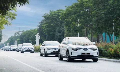 Đón dâu thời thượng bằng xe điện VinFast: Sang trọng, thân thiện môi trường, giá siêu mềm