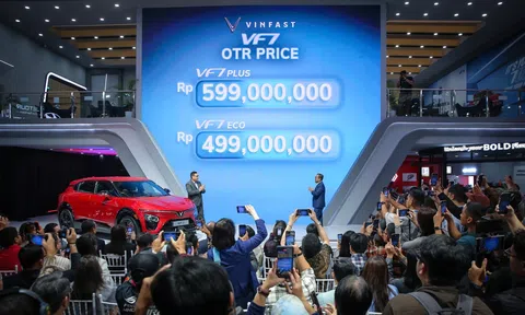SUV điện VinFast VF 7 chính thức ra mắt tại Indonesia, giá quy đổi từ hơn 800 triệu đồng