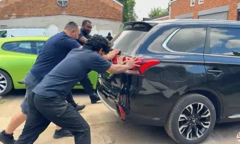 [Sốc] Mitsubishi Outlander PHEV tưởng hỏng nặng nhưng chi phí sửa chỉ bằng ... cái bánh mỳ