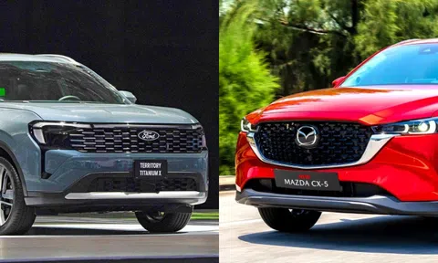 Chi thêm 27 triệu để lấy Ford Territory 2025 bản cao nhất hay chọn Mazda CX-5 tầm trung tiết kiệm hơn?