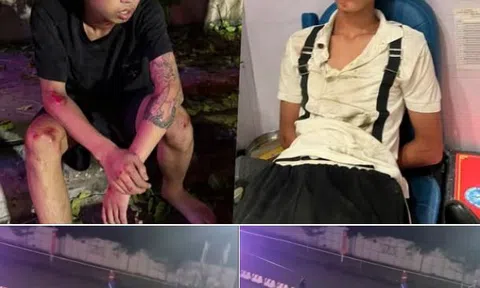 Bắt giữ khẩn cấp 2 thanh niên liều lĩnh "thông chốt", tông thẳng vào cảnh sát cơ động trên đường Nghi Tàm