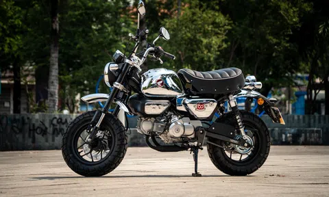 Ngắm Honda Monkey Chrome Legacy: "Xe khỉ" mạ crôm độc đáo, chỉ 3 chiếc về Việt Nam