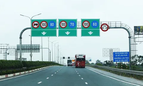 Cao tốc Hà Nội - Hải Phòng và Pháp Vân - Cầu Giẽ cấm nhiều loại xe đi vào làn 1