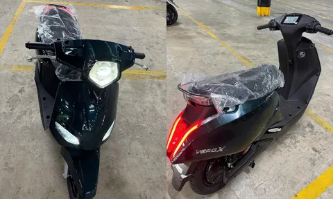 Xe máy điện VinFast Vero X về tới đại lý: Pin tháo rời, cốp siêu lớn, chạy tối đa 262 km/sạc