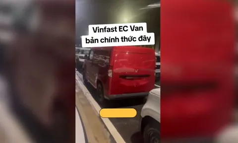 Xe tải điện VinFast EC Van xuất hiện không ngụy trang, có chi tiết khác ảnh dựng đồ họa