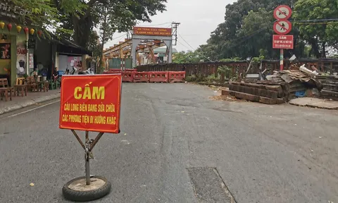 Cầu Long Biên sửa chữa định kỳ, cấm làn xe thô sơ sang phường Hoàn Kiếm trong hơn 2 tháng