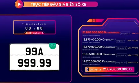 Biển số "toàn 9" của Bắc Ninh trúng đấu giá gần 28 tỷ đồng, dư luận nghi ngại "lại bỏ cọc"?