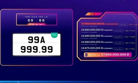 Biển số "toàn 9" của Bắc Ninh trúng đấu giá gần 28 tỷ đồng, dư luận nghi ngại "lại bỏ cọc"?