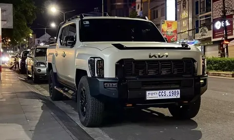 Kia Tasman 2025 bất ngờ lộ diện tại Việt Nam: Bán tải mới của Kia gây chú ý dù chưa hẹn ngày về
