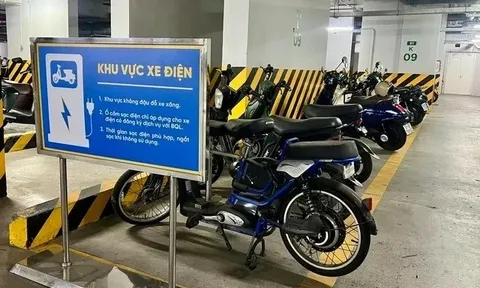 Khu vực sạc xe điện trong chung cư phải có tường ngăn cháy, hệ thống cấp điện riêng