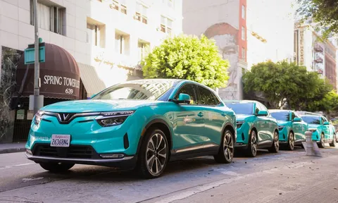 Green SM tiến vào thị trường Mỹ, đội xe dùng SUV điện VinFast VF 8