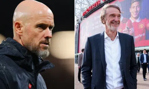 Ten Hag có tỷ lệ bị sa thải cao kỷ lục tại Ngoại hạng Anh, Sir Jim Ratcliffe chốt HLV mới cho MU