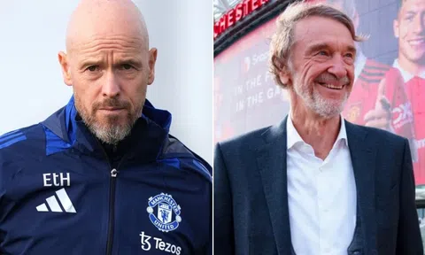 HLV Ten Hag bị Manchester United sa thải sau trận Fenerbahce, Sir Jim Ratcliffe chốt HLV lạ thay thế