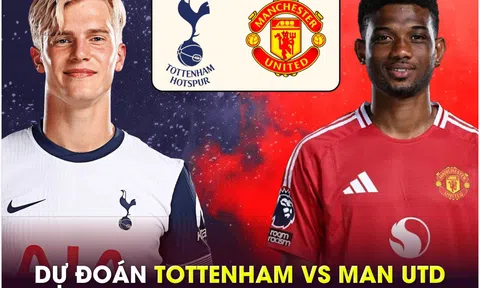 Dự đoán tỷ số Tottenham vs Man Utd - Tứ kết Carabao Cup: HLV Ruben Amorim gây bất ngờ?