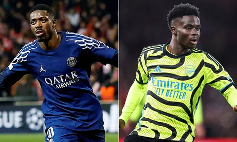 Kết quả bóng đá Champions League hôm nay: Arsenal lật kèo PSG, Dembele lu mờ trước Saka?