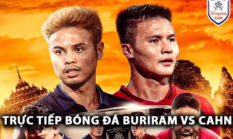 Trực tiếp bóng đá Buriram Utd vs CAHN - Chung kết Cup C1 Đông Nam Á: Quang Hải lập siêu phẩm trên đất Thái?