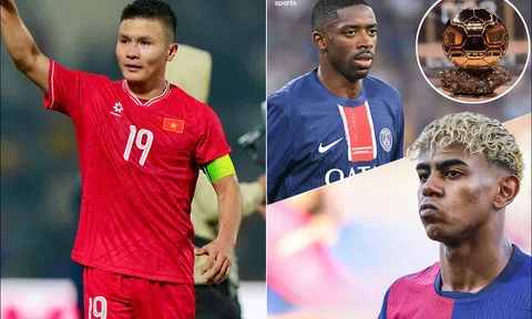 Lịch thi đấu bóng đá hôm nay: ĐT Việt Nam 'nhảy vọt' trên BXH FIFA; Dembele so tài cùng Lamine Yamal