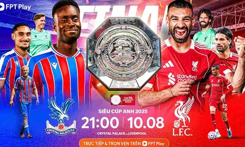 Xem trực tiếp bóng đá Liverpool vs Crystal Palace ở đâu, kênh nào? Link trực tiếp Siêu cúp Anh HD