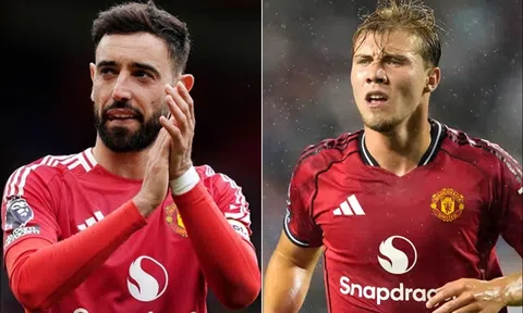 Tin chuyển nhượng trưa 25/8: MU chính thức bán Bruno Fernandes sau trận Fulham; Hojlund rời Man Utd