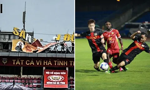 V.League chịu ảnh hưởng xấu từ bão số 5 Kajiki, 1 trận đấu nguy cơ bị hoãn vì SVĐ hư hại nặng nề