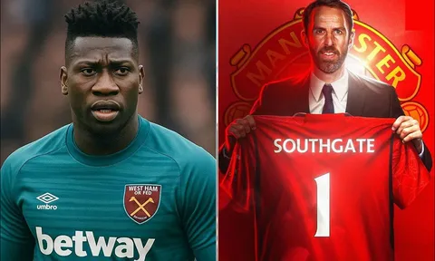 Chuyển nhượng MU 27/8: West Ham chính thức chiêu mộ Andre Onana; Gareth Southgate cập bến Man Utd?