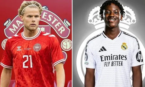 Tin chuyển nhượng mới nhất 27/8: Mainoo trên đường đến Real Madrid; Man United chiêu mộ Hjulmand?