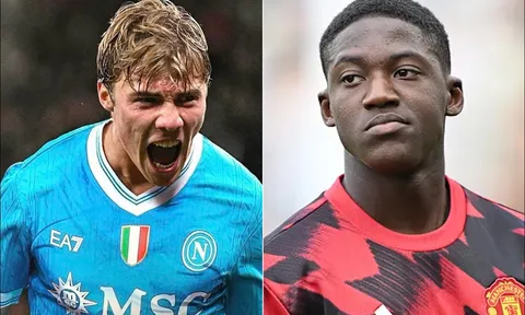 Đạt thỏa thuận chiêu mộ Rasmus Hojlund, Napoli đưa cả Kobbie Mainoo rời Manchester United?
