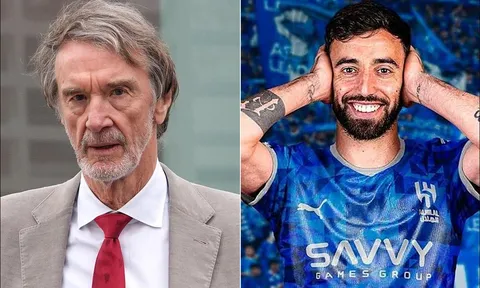 Sir Jim Ratcliffe xác nhận để Bruno Fernandes ra đi, Man United nhận số tiền kỷ lục từ Al Hilal?