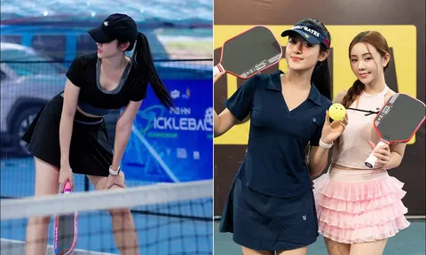 Á hậu Huyền My khoe dáng 'cực mượt' trên sân Pickleball, trang phục nửa kín nửa hở gây sốt CĐM