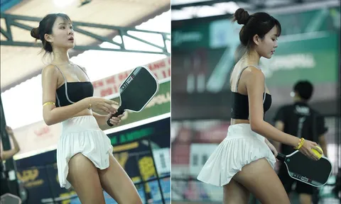 Danh tính hot girl vén váy chơi Pickleball để lộ vùng nhạy cảm, chính chủ đáp trả tin đồn 'gọi vốn'