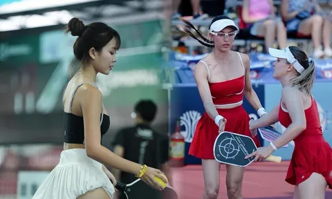 Hot girl 'vén váy' đánh pickleball, bùng nổ tranh cãi về quy định trang phục thi đấu
