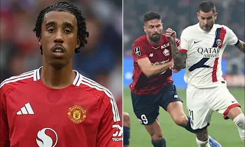 Leny Yoro chính thức chia tay Manchester United, bất ngờ xuất hiện trong trận đấu của PSG