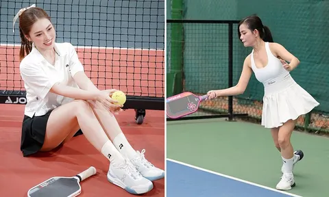 Dàn mỹ nhân tụ họp ở Pickleball Charity Cup: Người đẹp Đăng Thư chiếm trọn spotlight nhờ 1 điều