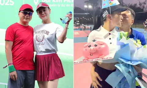 Shark Bình và Phương Oanh gây sốt trước lùm xùm tiền ảo, tình tứ 'khóa môi' ngay trên sân pickleball