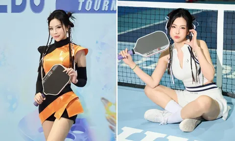 Chiếm spotlight với outfit 'không giống ai' trên sân pickleball, Đào Lan Phương bất ngờ giật giải