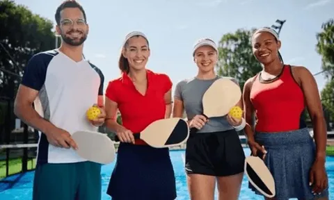 Pcikleball Việt 'dậy sóng': Người chơi mặc đồ gym bó sát thi đấu, MXH bùng nổ tranh cãi