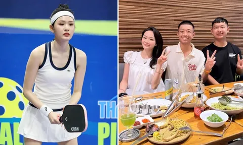 Hiền Hồ bất ngờ xuất hiện cùng Quang Dương, hé lộ mối quan hệ đặc biệt với thần đồng pickleball